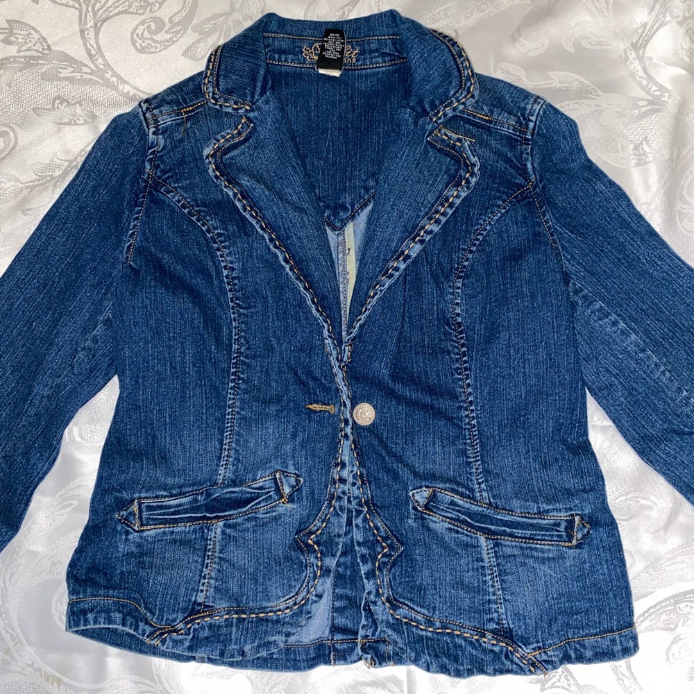 Western Style Denim Blazer